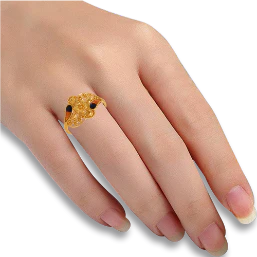 22k Droplet Gem Gold Rings From Goldlites Collection - Image 5
