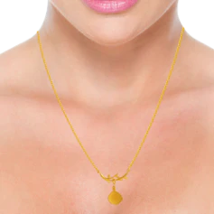 22k Enchanting Gold Pendant Design For Wedding Season - Image 5