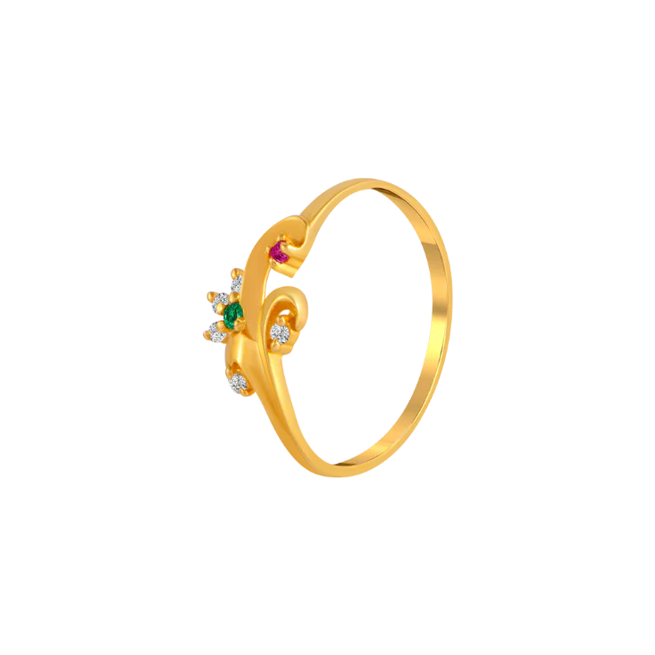 22k Engagement Gold Ring Design For Your Special Day - Image 2