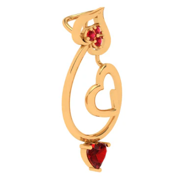 22k Exclusively Beautiful Gold Heart Shape Pendant - Image 2