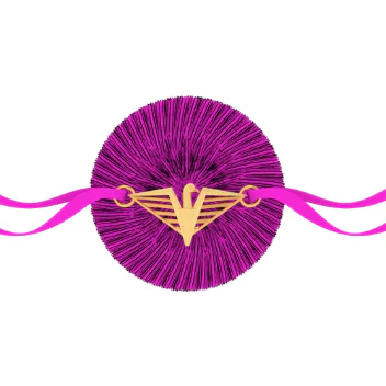 22k Exquisite Eagle Charm Gold Rakhi - Image 2