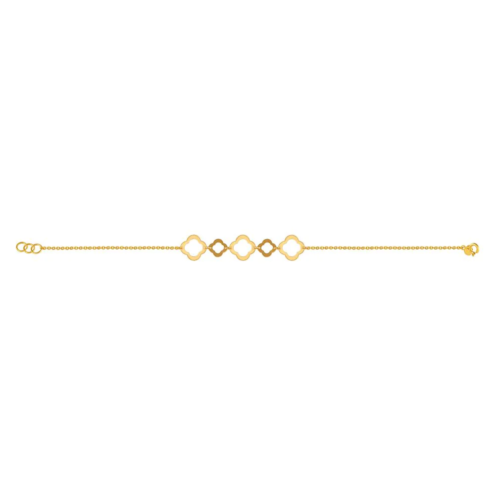 22k Gold Bracelet With A String Of Cloud-inspired Motifs