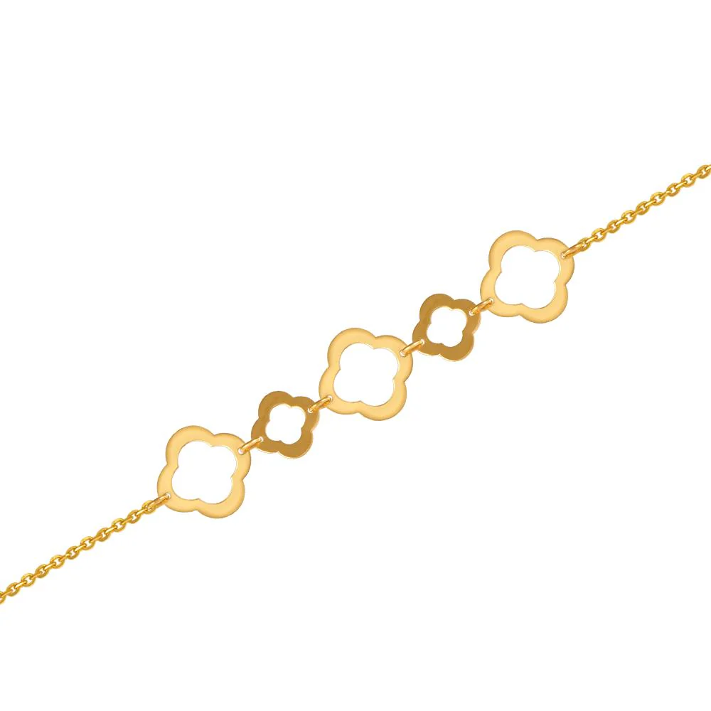22k Gold Bracelet With A String Of Cloud-inspired Motifs - Image 2