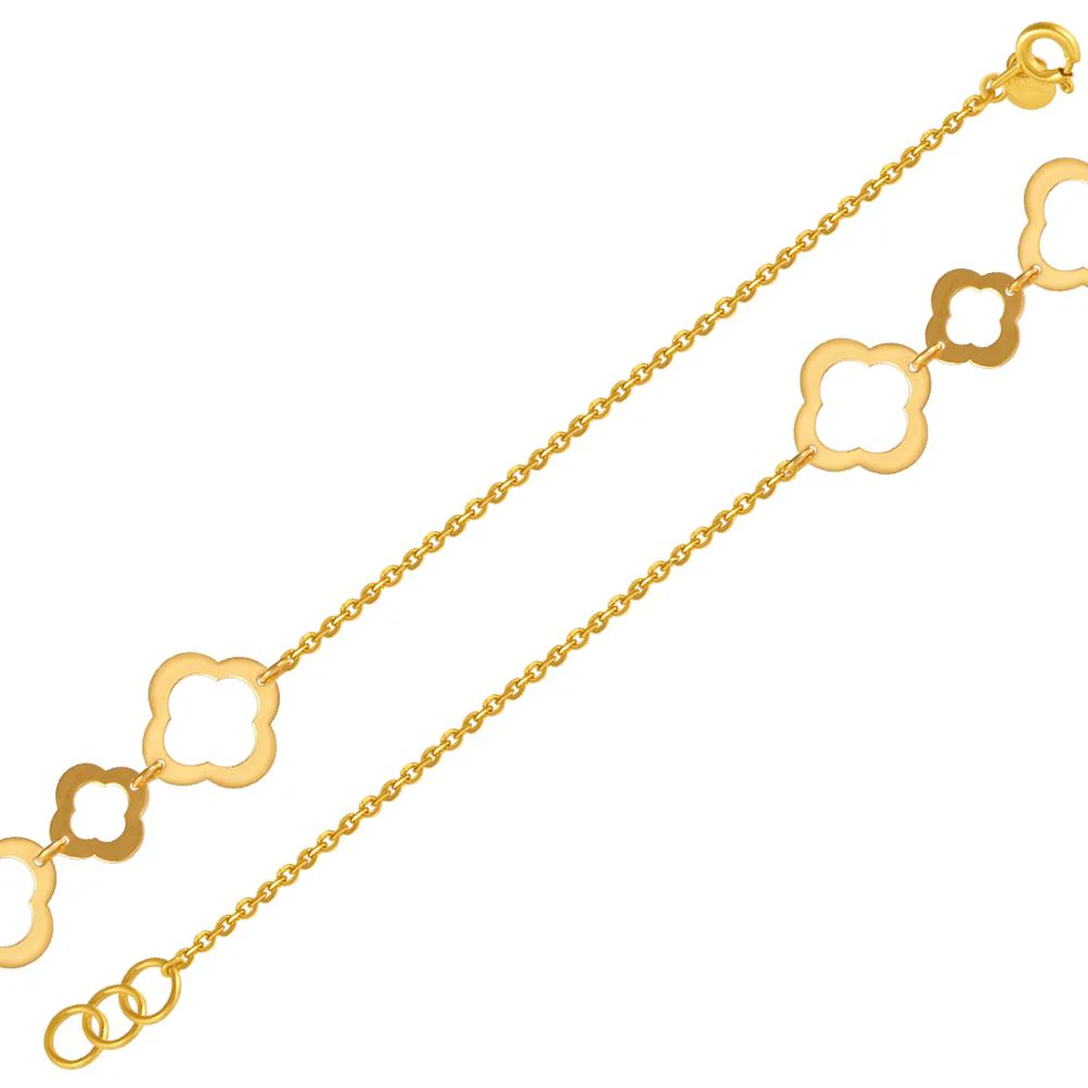 22k Gold Bracelet With A String Of Cloud-inspired Motifs - Image 3