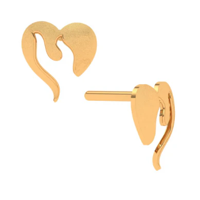 22k Gold Earring With Modern Design - Image 2