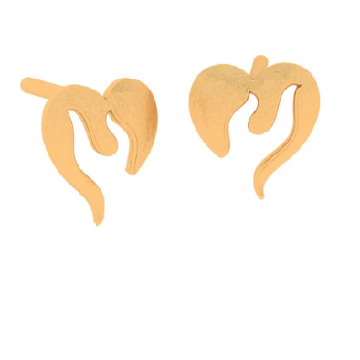 22k Gold Earring With Modern Design - Image 4