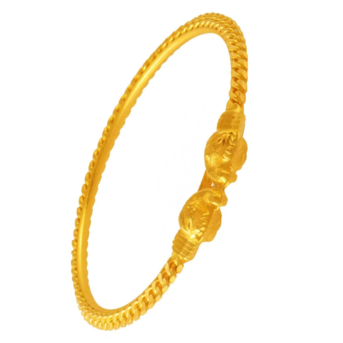 22K Gold Elephant Kada For Women & Girls - Image 3
