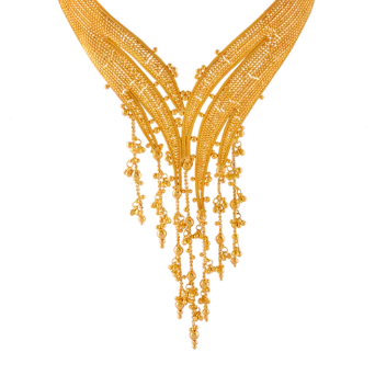 22k Gold Jewellery Full Set With Intricate Beaded Work - Image 7