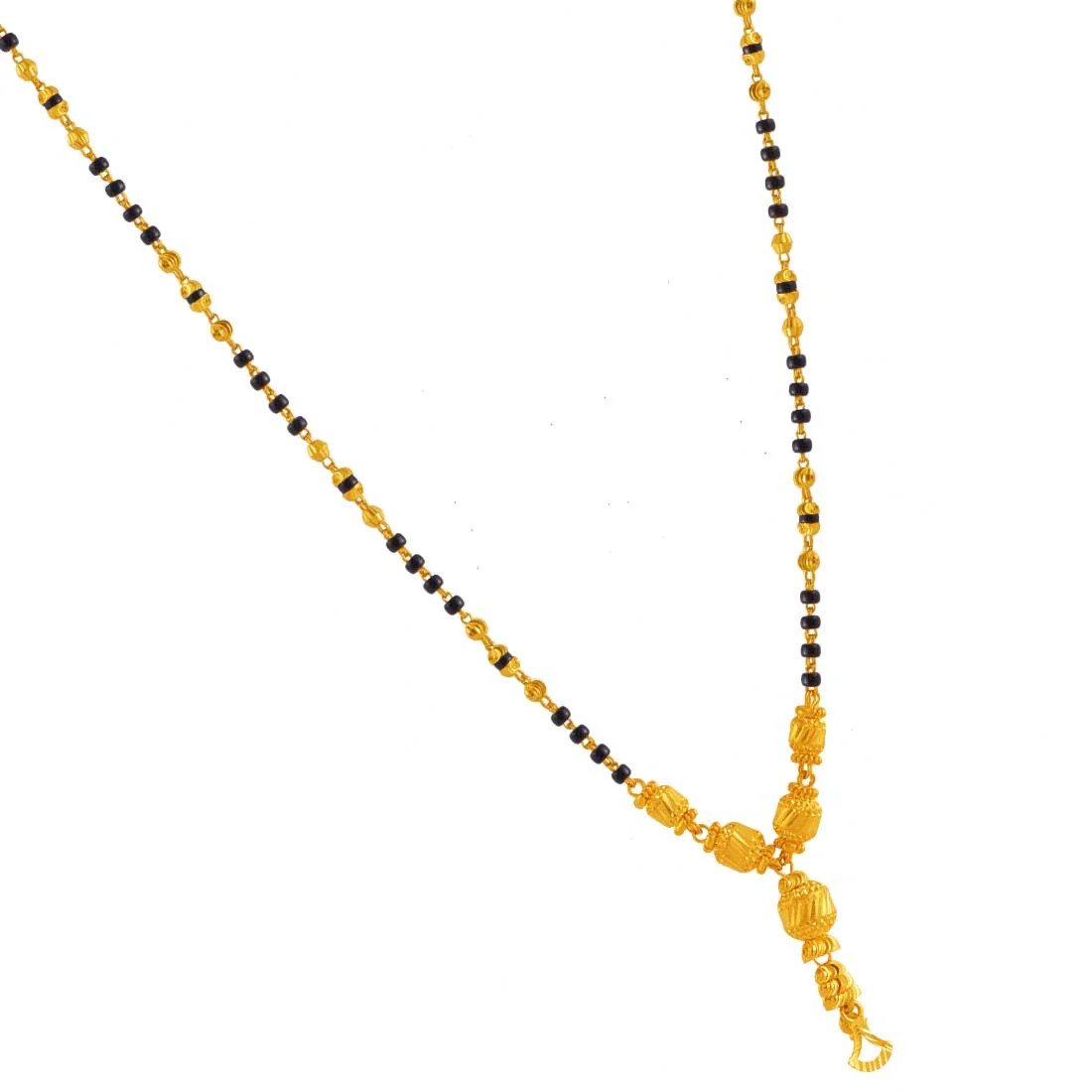 22K Gold Mangalsutra Connected Lanterns Design - Image 4