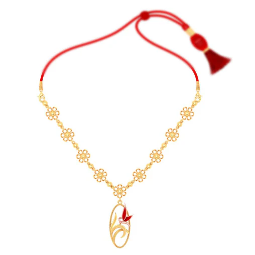 22k Gold Necklace Design With Intricate Details - Image 2