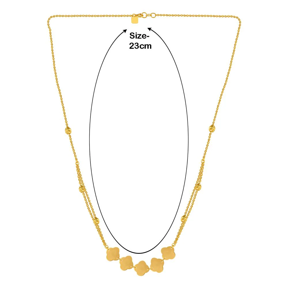 22k Gold Necklace With Cloud-inspired Motifs - Image 5