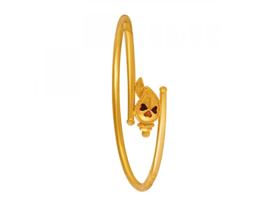 22k Gold Nowa With Meenakari Sankha - Image 3