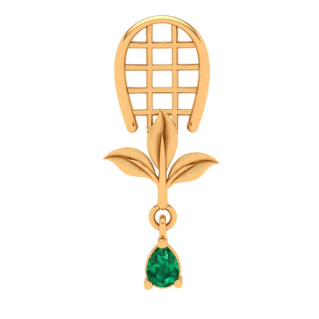 22k Gold Pendant By Pc Chandra With Lovely Brooch