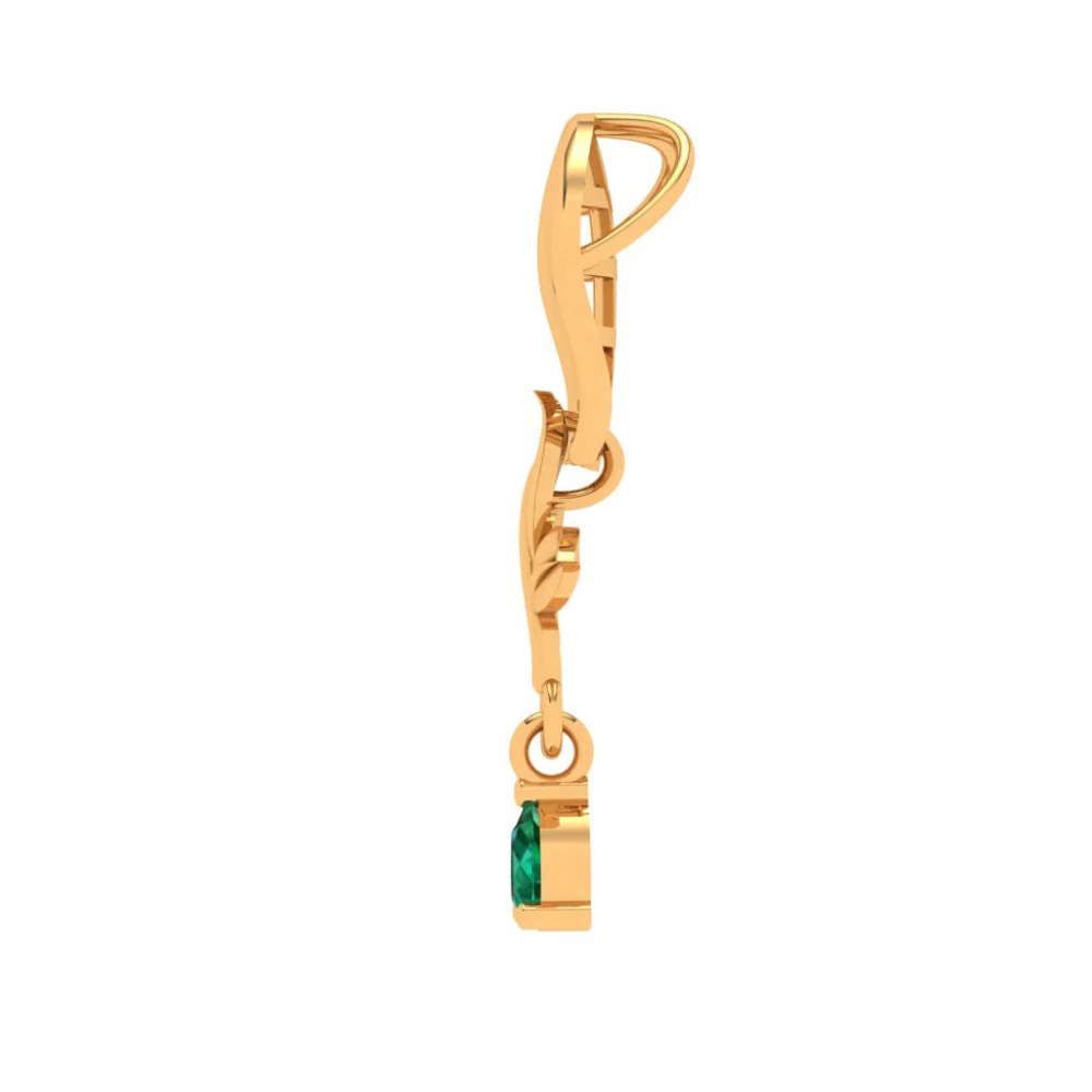 22k Gold Pendant By Pc Chandra With Lovely Brooch - Image 3