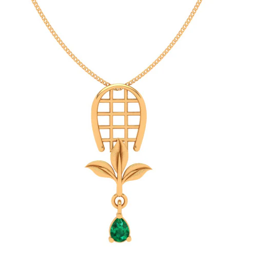 22k Gold Pendant By Pc Chandra With Lovely Brooch - Image 4
