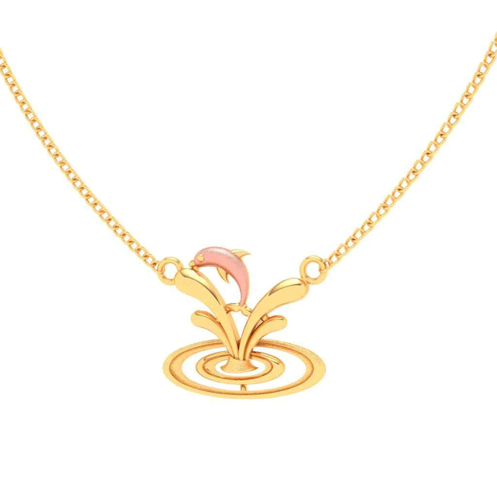 22k Gold Pendant With A Dolphin-like Shape From Online Exclusive - Image 4