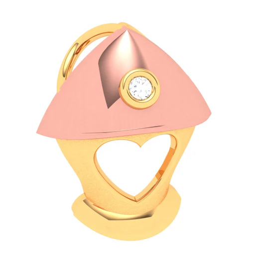 22k Gold Pendant With A Love Sign Cutout From Online Exclusive - Image 3
