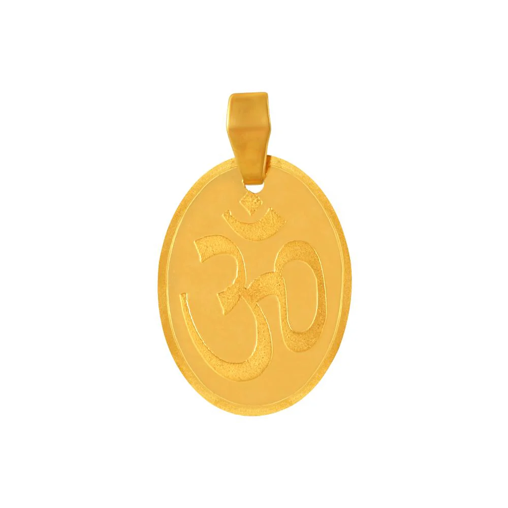 22k Gold Pendant With An Oval Shape And A Sai Baba Imagery Embedded Within - Image 2