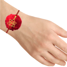 22k Gold Rakhi With 'bhai' Written On It Using A Bengali Font - Image 4