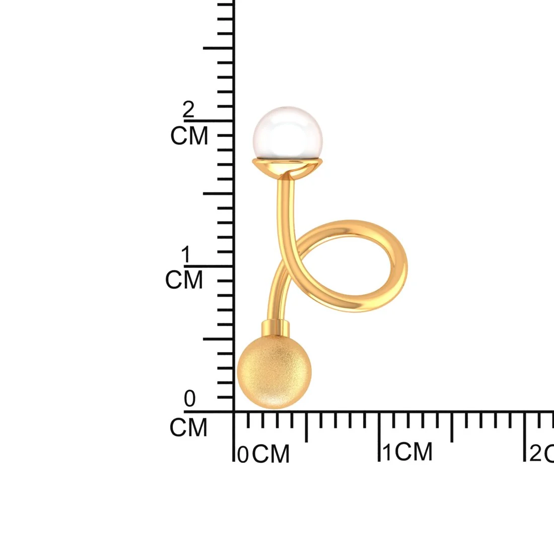 22K Gold Sleek Minimalist Drop Earrings for Women - Image 5