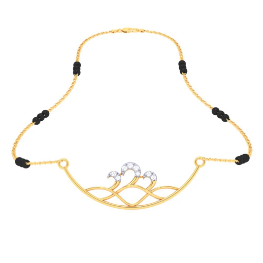 22k Gold Statement Necklace For Women From Pc Chandra Mugdhaa Collection - Image 4