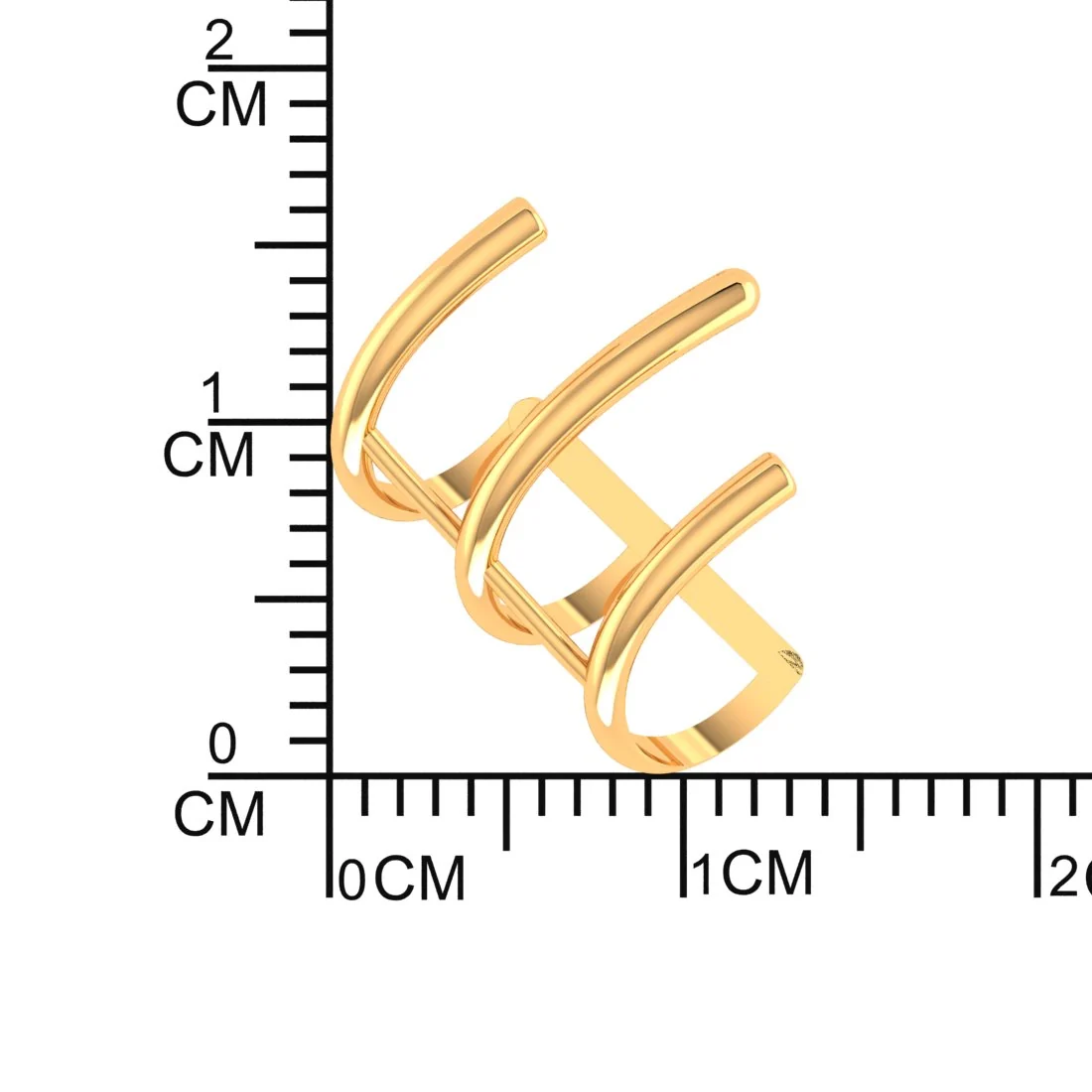 22K Gold Stunning Modern & Elegant Earcuffs for Women - Image 4