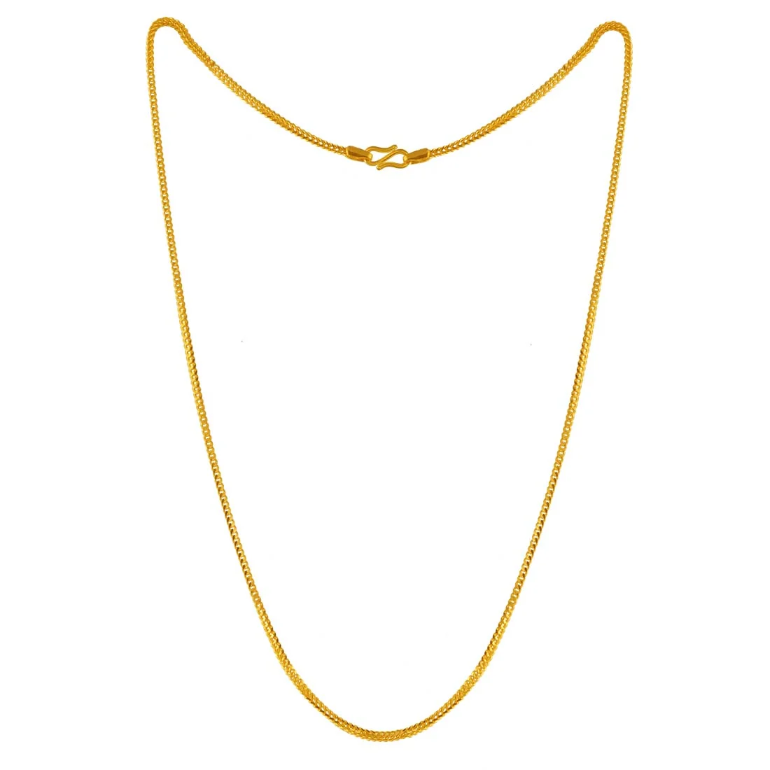 22K Gold Woven Chain Necklace - Image 2