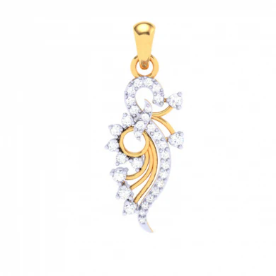 22k Gorgeous Gold Pendant With A Unique Design From Goldlites Collection