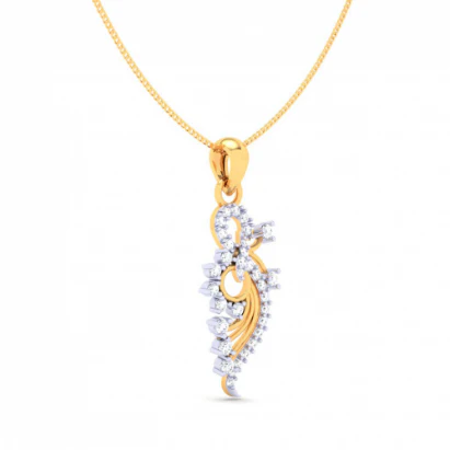 22k Gorgeous Gold Pendant With A Unique Design From Goldlites Collection - Image 4
