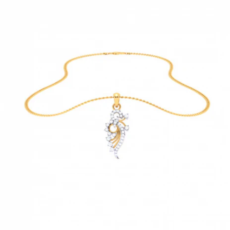 22k Gorgeous Gold Pendant With A Unique Design From Goldlites Collection - Image 5