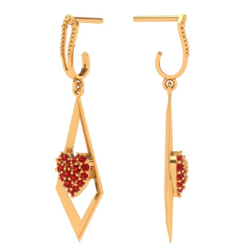 22k Heart Themed Yellow Gold Design For Every Special Occasion. - Image 5