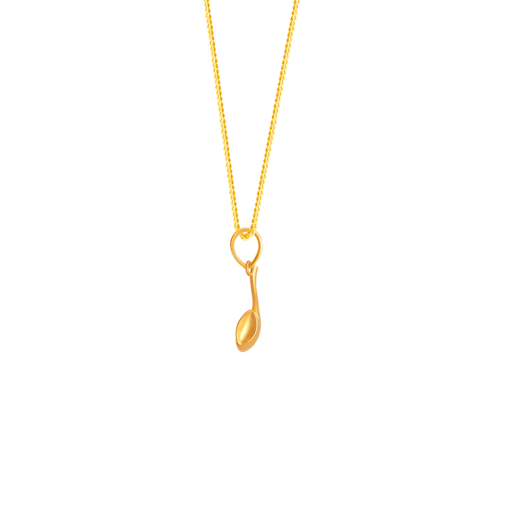22k Horn Gold Pendant From Goldlites Collection - Image 3