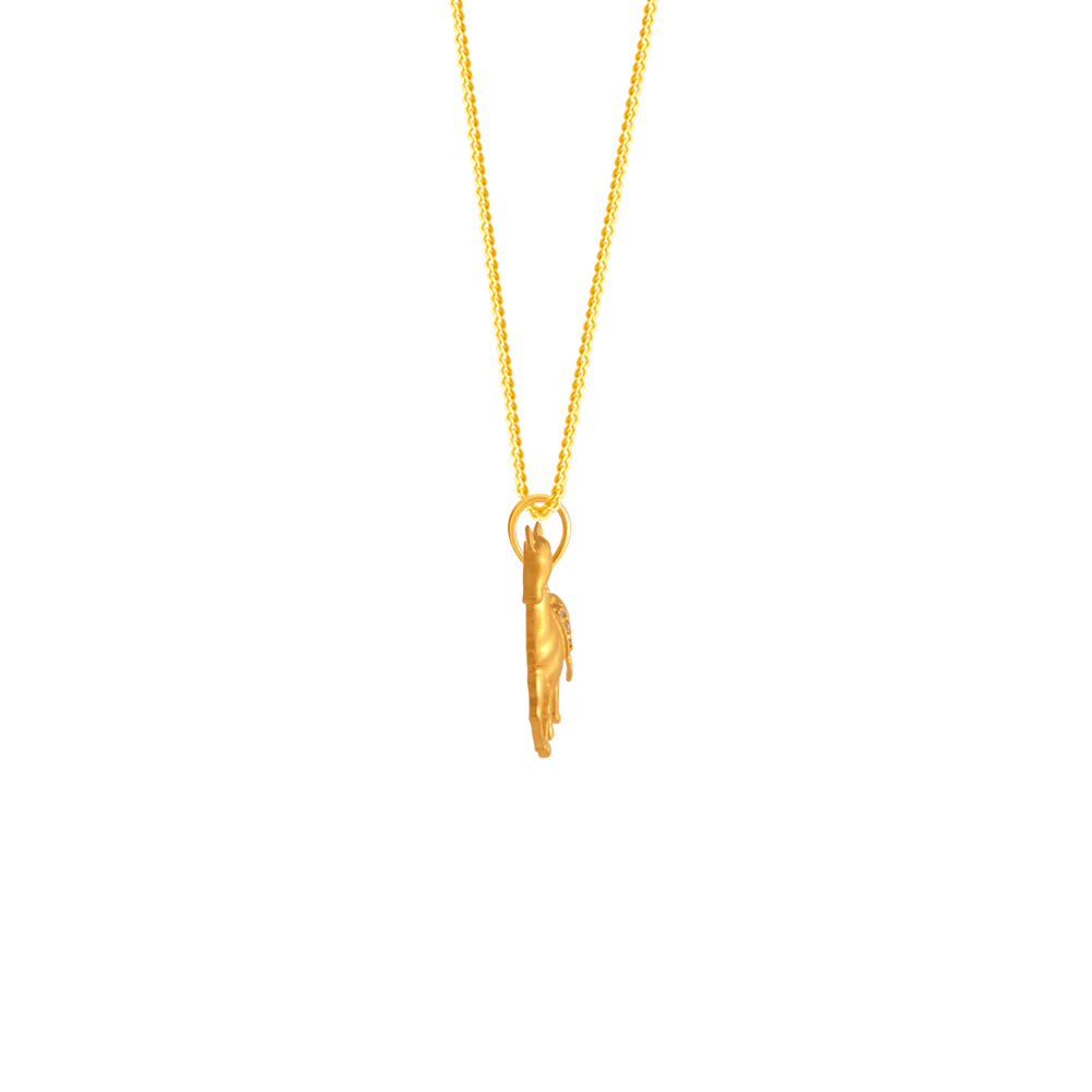 22k Horse Design Gold Pendant From Goldlites Collection - Image 3