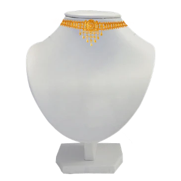 22k Impeccable Gold Necklace Design - Image 7