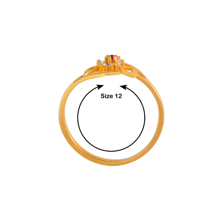 22k Intricately Detailed Unique Gold Ring - Image 5