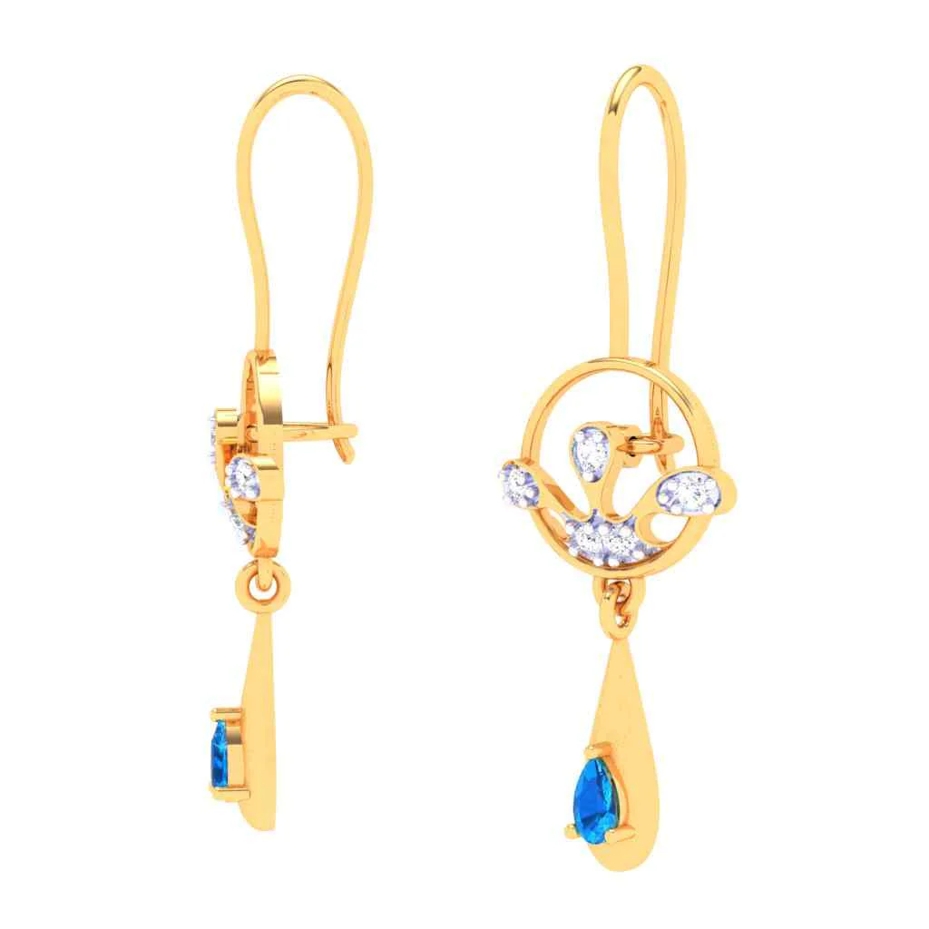 22k Latest Design Of Gold Earrings For The Rainy Season - Image 4