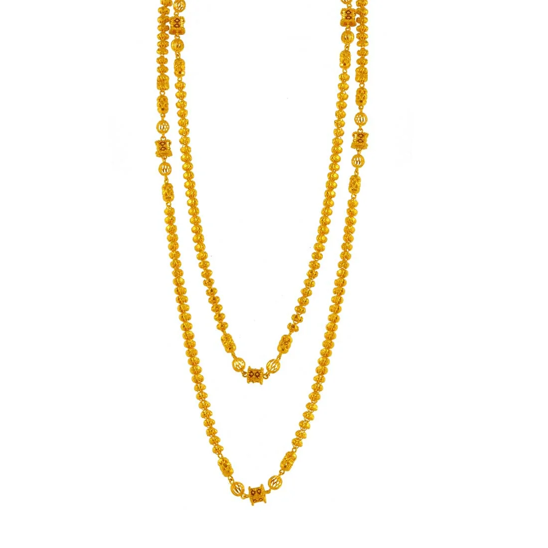22K Long Double-Strand Gold Moff Chain - Image 2