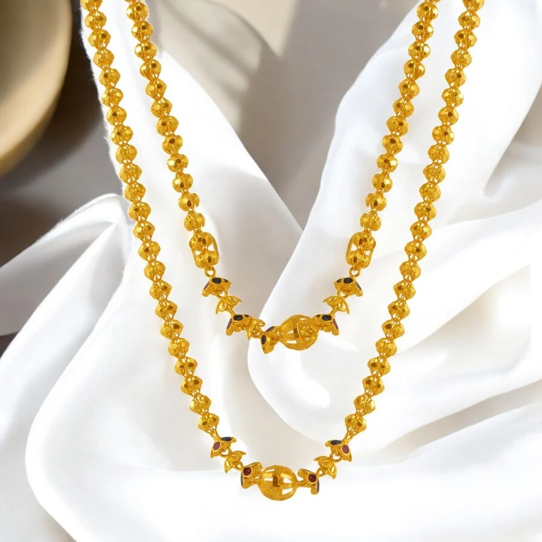 22K Long Gold Moff Chain