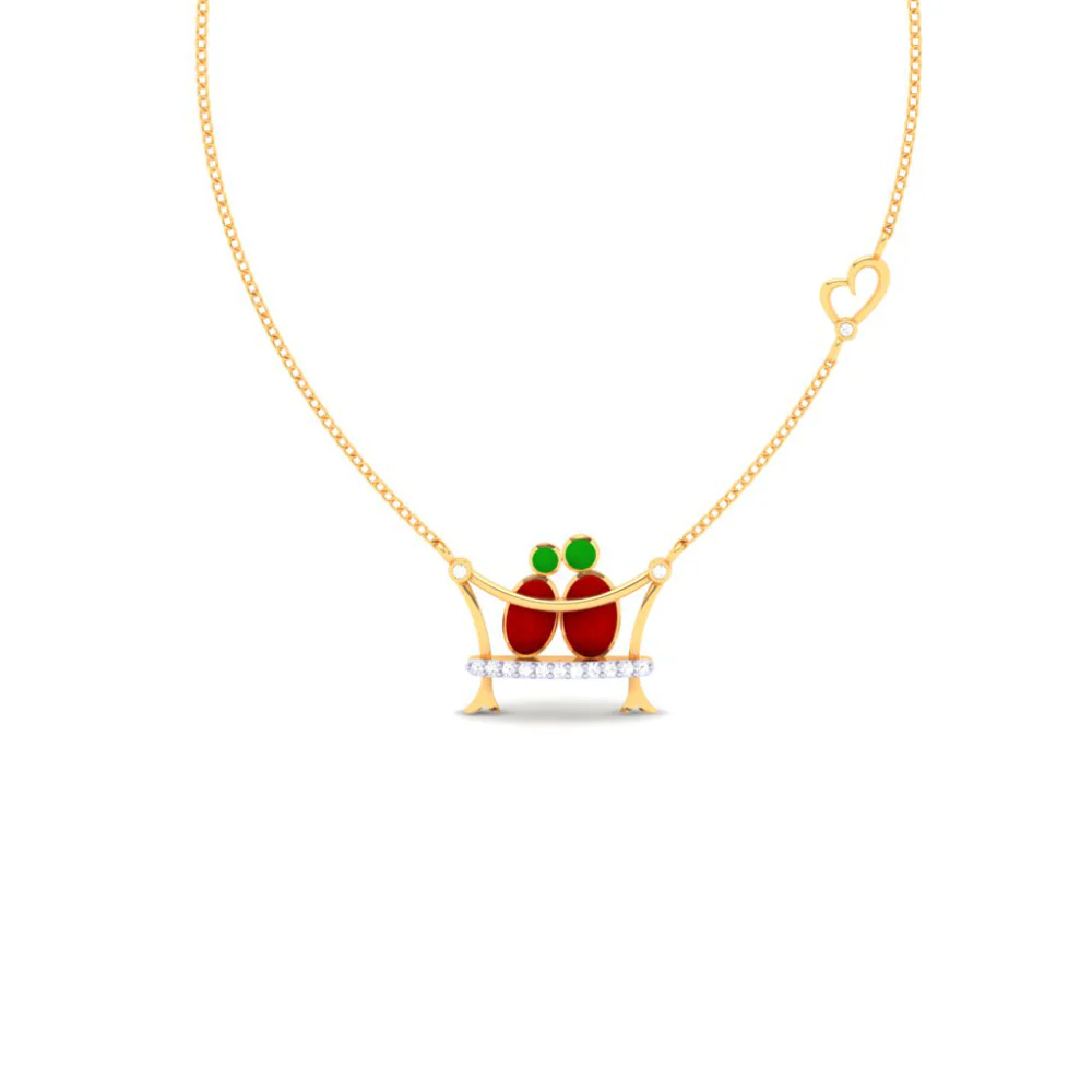 22k Lovely Gold Necklace For Ladies From Pc Chandra Mugdhaa Collection - Image 4
