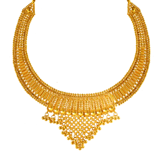 22k Magnificent Gold Necklace Design - Image 4