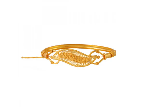 22k Magnificent Piece Of Gold Bangle With Intricate Details