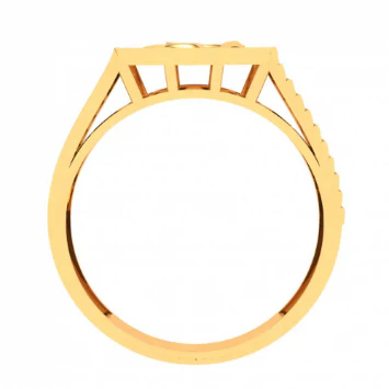 22k Male Gold Ring Om Sign Engraved From Mugdhaa Collection - Image 3