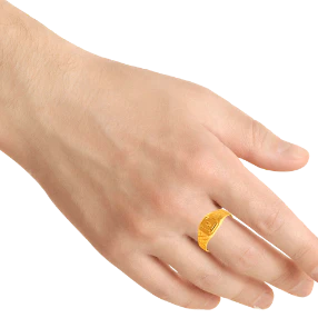 22k Men's Gold Ring From Men's Collection - Image 5