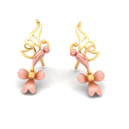 22k Modern And Stylish Gold Earrings Design - Image 6