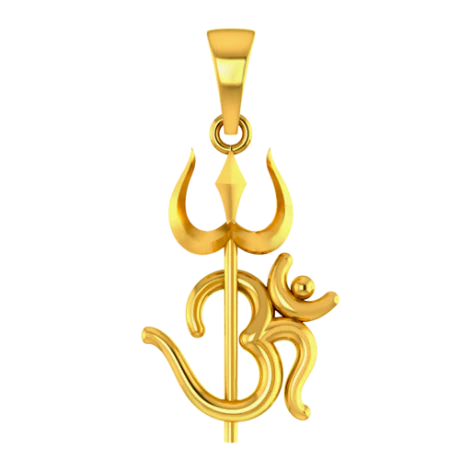 22k Rakhi Embellished With Om And Trishul From Goldlites Collection - Image 5