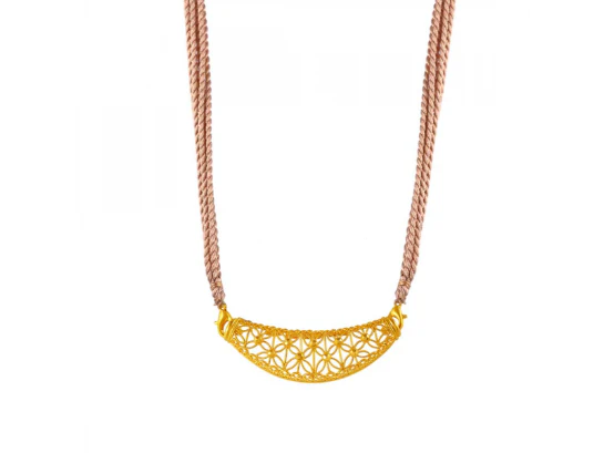 22k Royal Meshwork Broad Neckpiece