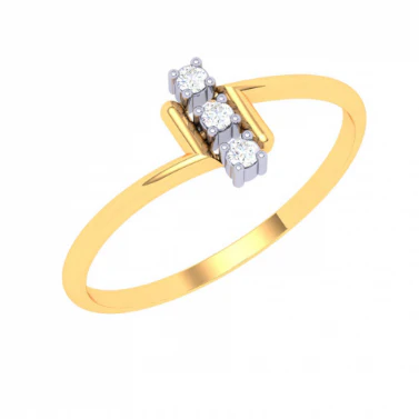 22k Sleek Gold Ring With Unique Design From Goldlites Collection - Image 2