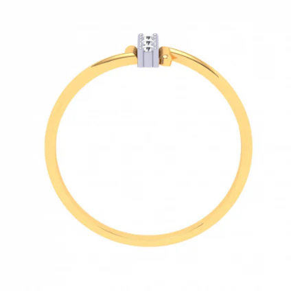 22k Sleek Gold Ring With Unique Design From Goldlites Collection - Image 3