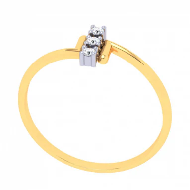 22k Sleek Gold Ring With Unique Design From Goldlites Collection - Image 5
