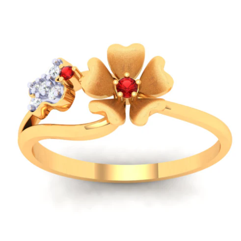 22k Stunting Gold Ring With Floral Design From The Online Exclusive - Image 3